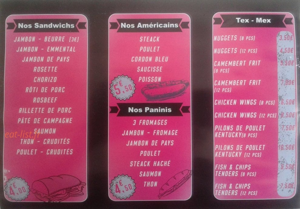 Ö Gourmand — carte page 3
