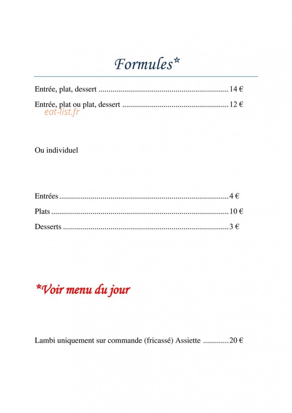 Ô Met'is — carte page 1