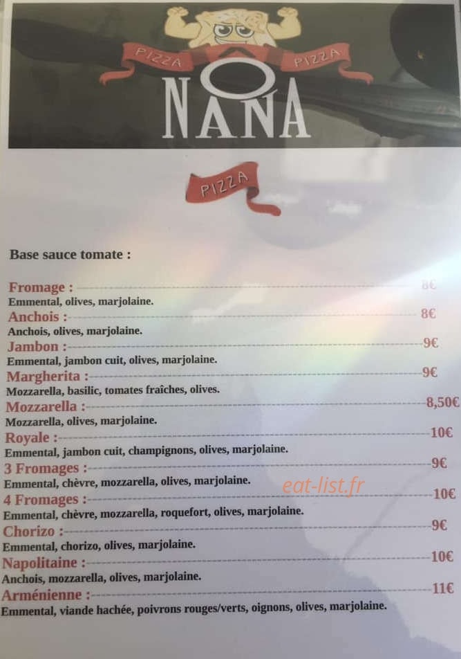 Ô Nana — carte page 1