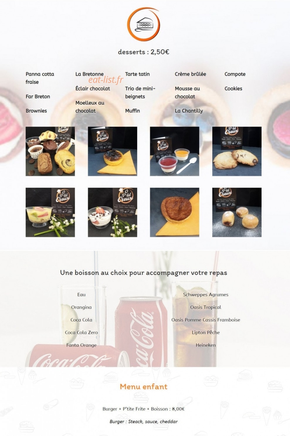 Ô P'tit Creux — carte page 4