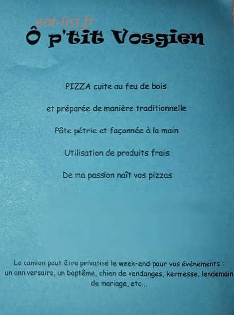 Ô p'tit Vosgien — carte page 1