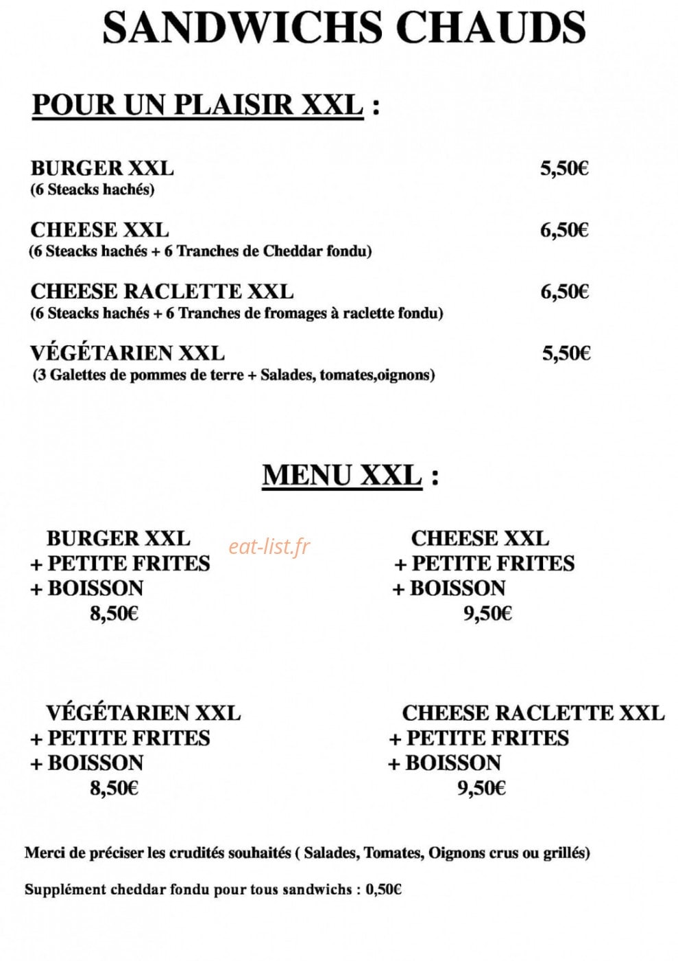 O Petits Plaisirs — carte page 2