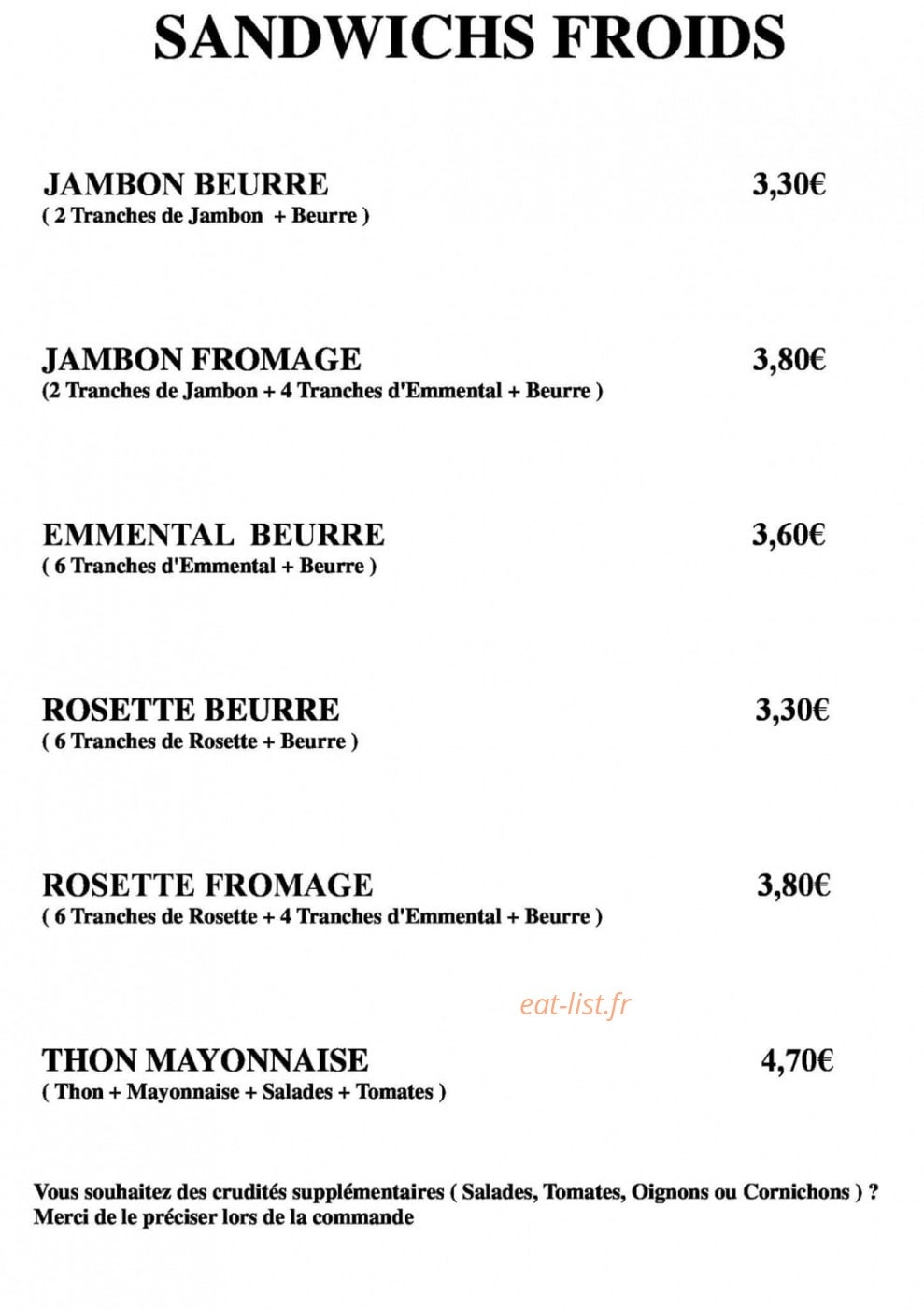 O Petits Plaisirs — carte page 3