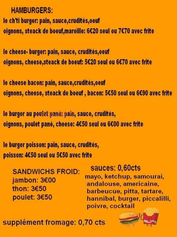 O plaisir salé — carte page 2