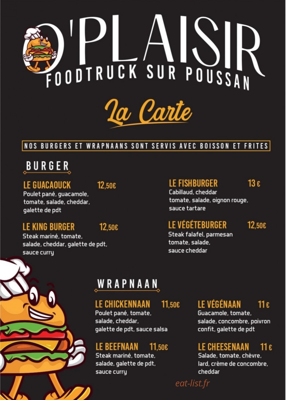 O'plaisir — carte page 1
