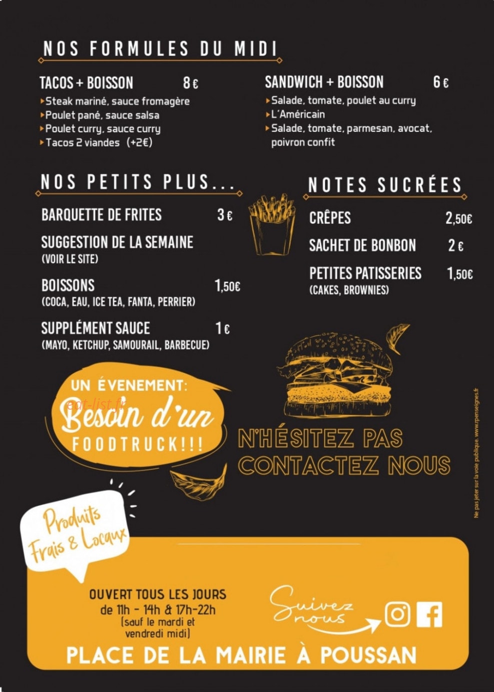 O'plaisir — carte page 2