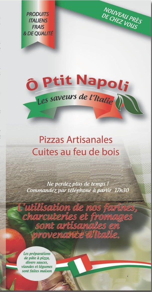 O Ptit Napoli — carte page 1