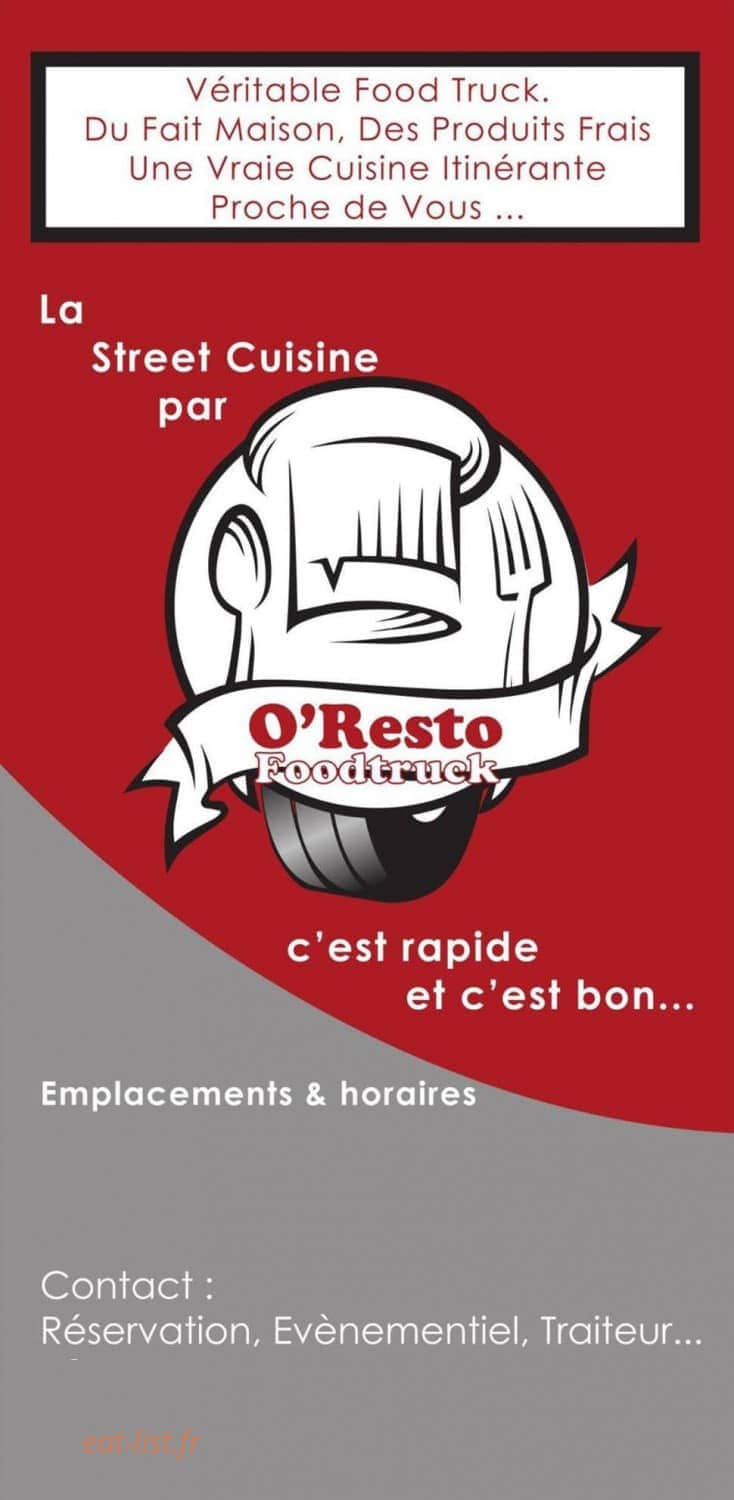 O'resto — carte page 1