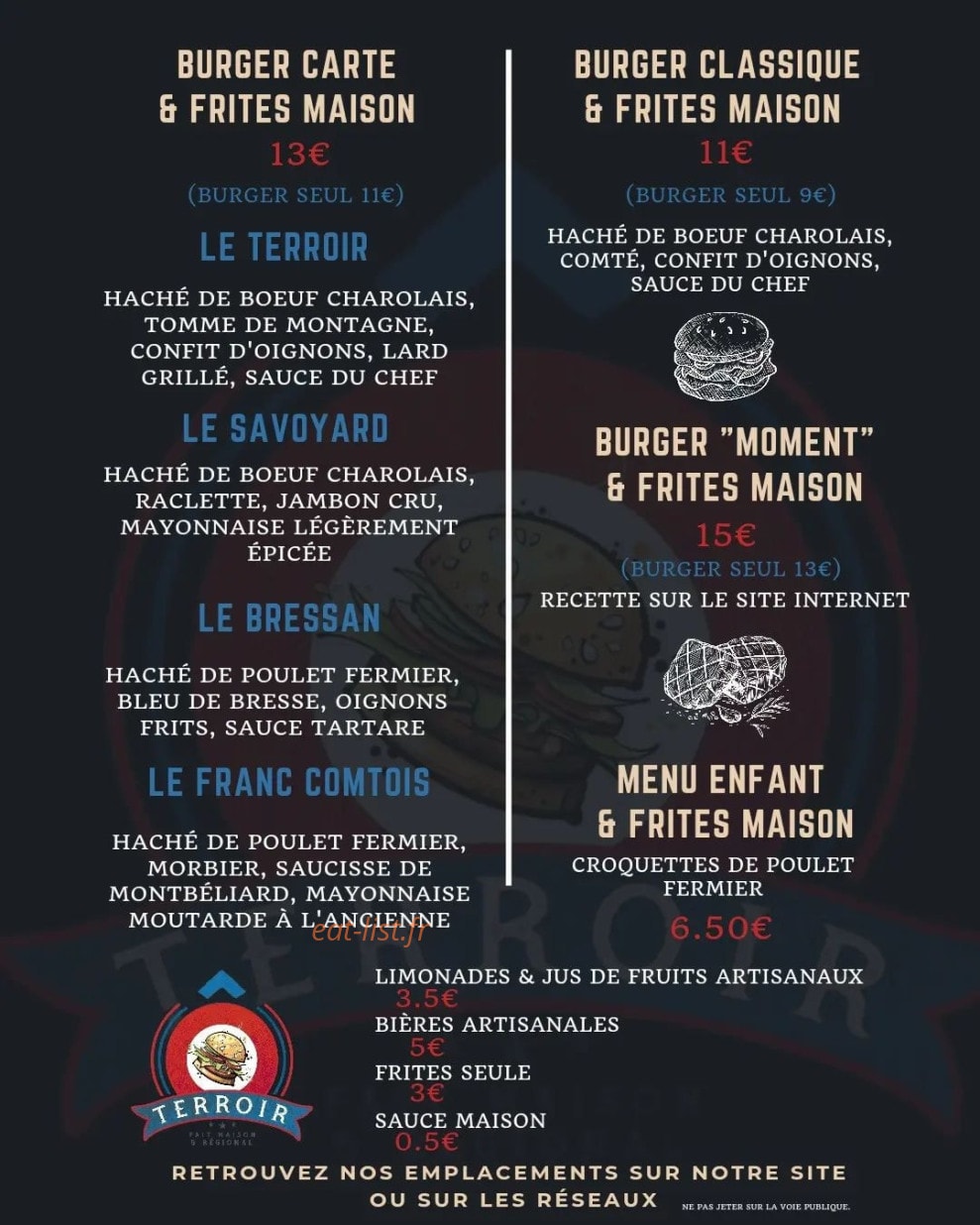 Ô Terroir — carte page 2