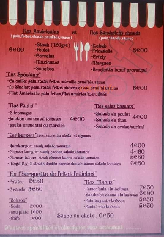 O Truck Gourmand — carte page 1