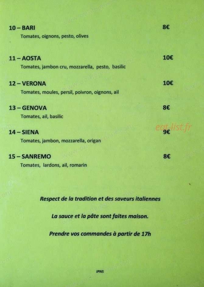 O'Vesuvio — carte page 2