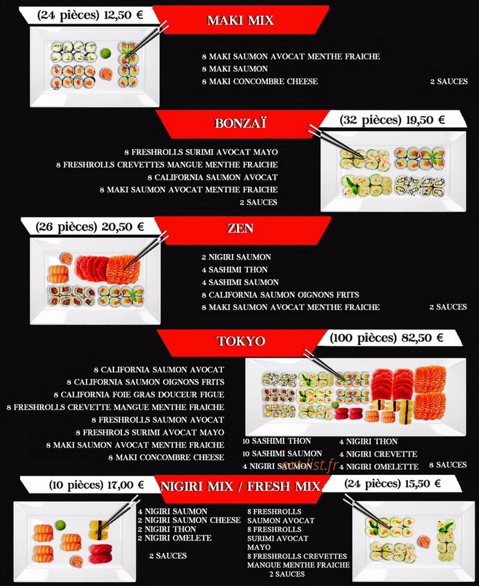 O'zami sushi — carte page 3
