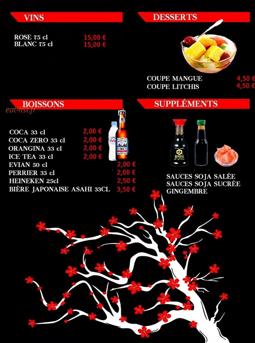 O'zami sushi — carte page 2