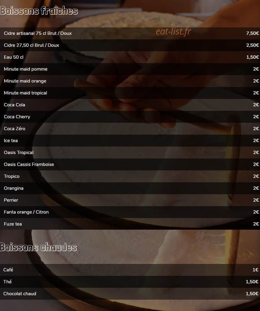 Occi'Crêpes — carte page 6