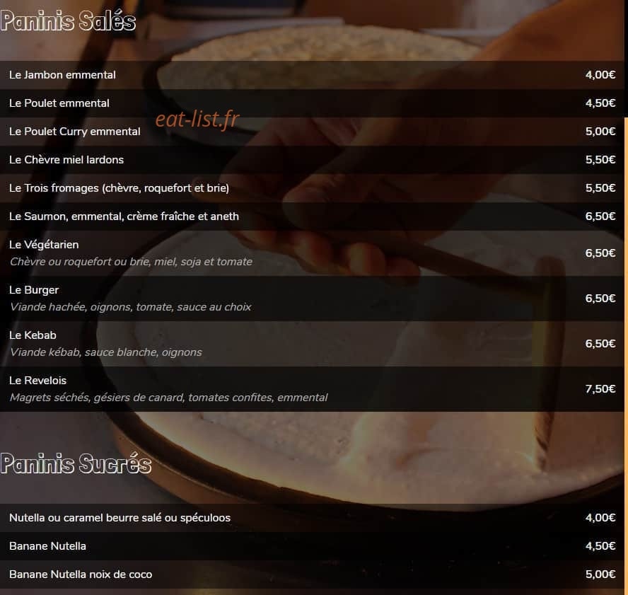 Occi'Crêpes — carte page 3