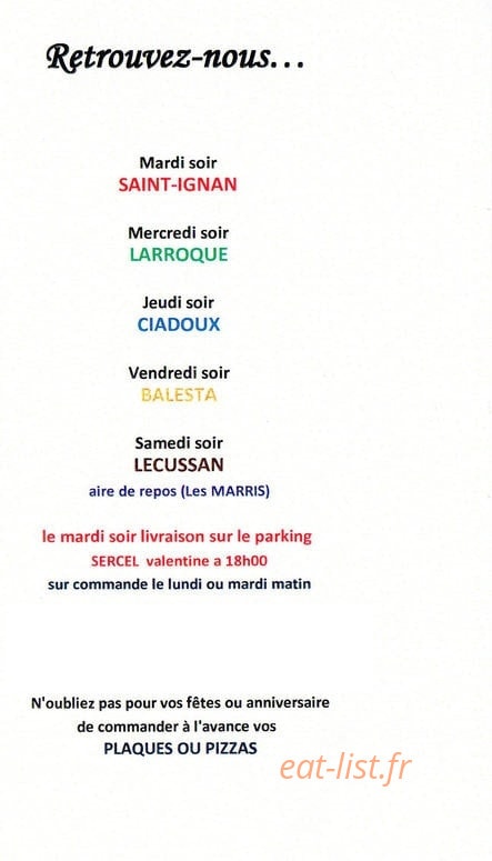 Occitanie pizza — carte page 2