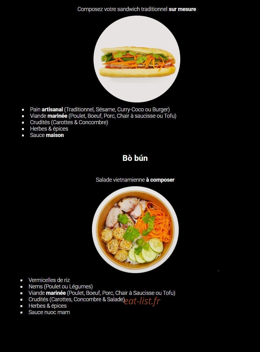 Original Banh mi — carte page 1