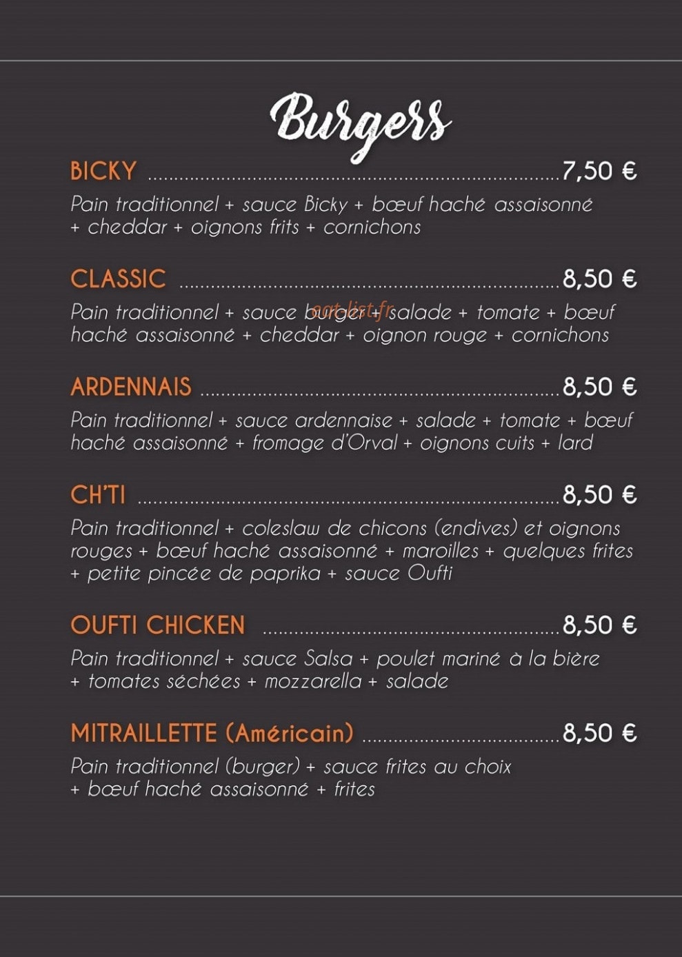 Oufti Kitchen — carte page 2
