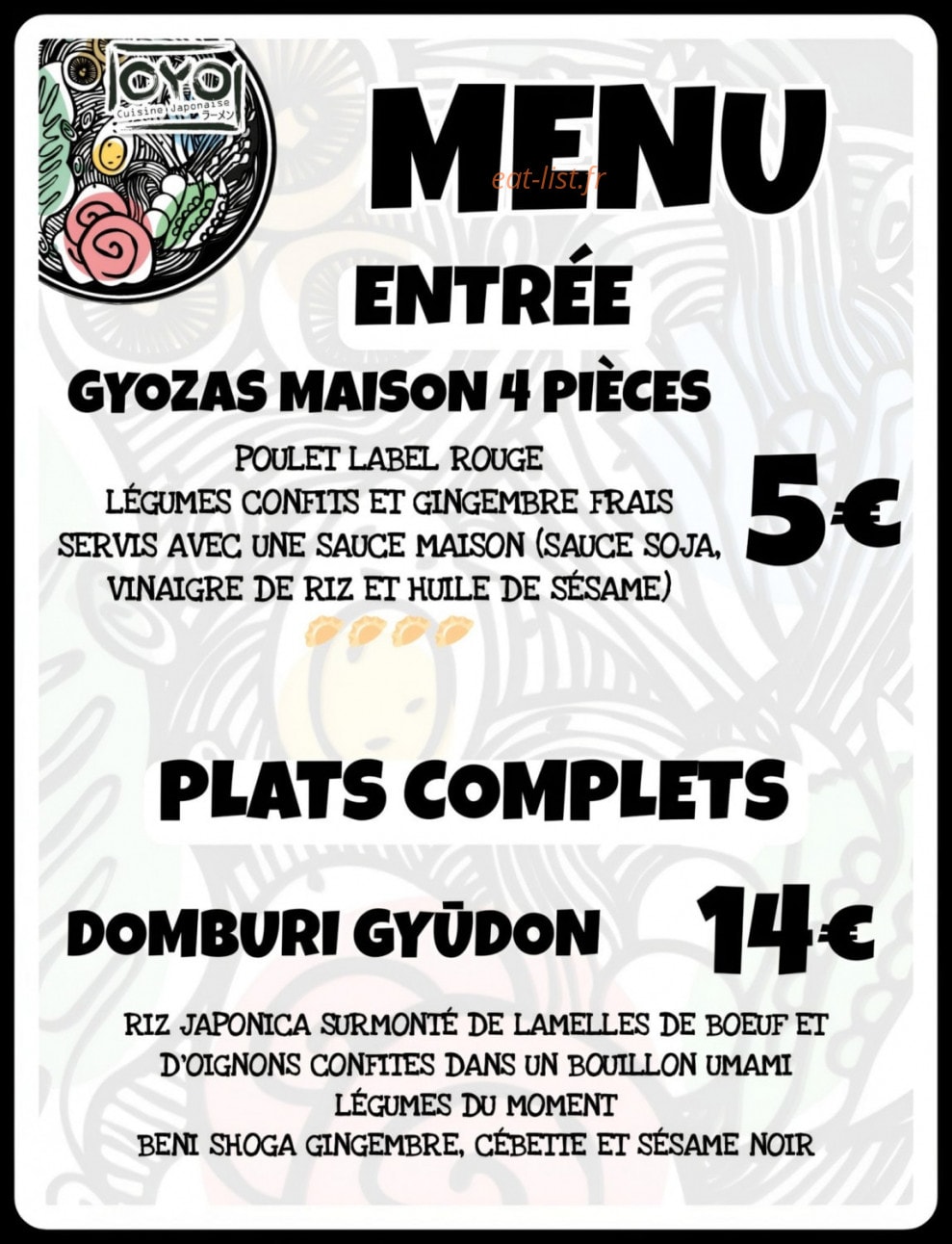 Oyo — carte page 1