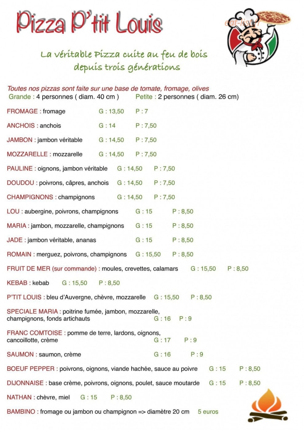 P'tit Louis — carte page 1