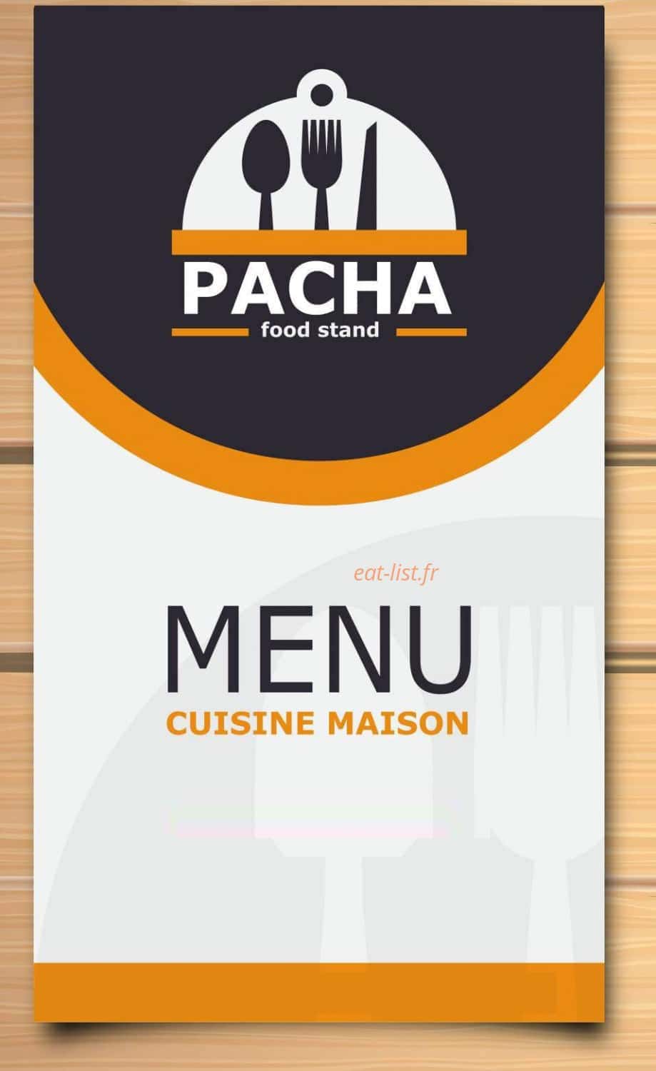 Pacha Food Stand — carte page 1