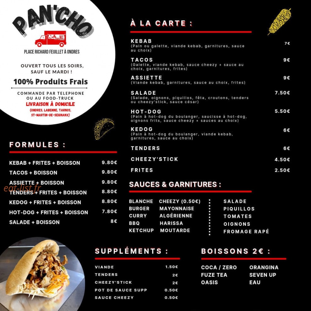 Pan'cho — carte page 1