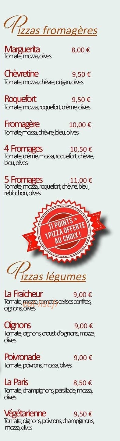 Papa Pizza — carte page 4