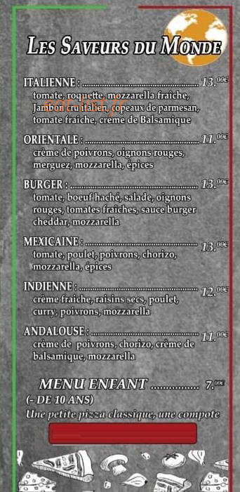 Papa Pizza — carte page 3