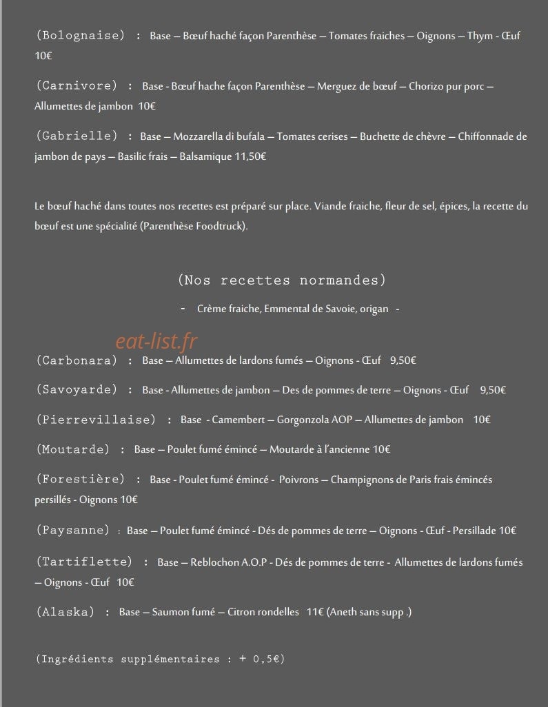 Parenthèse — carte page 2