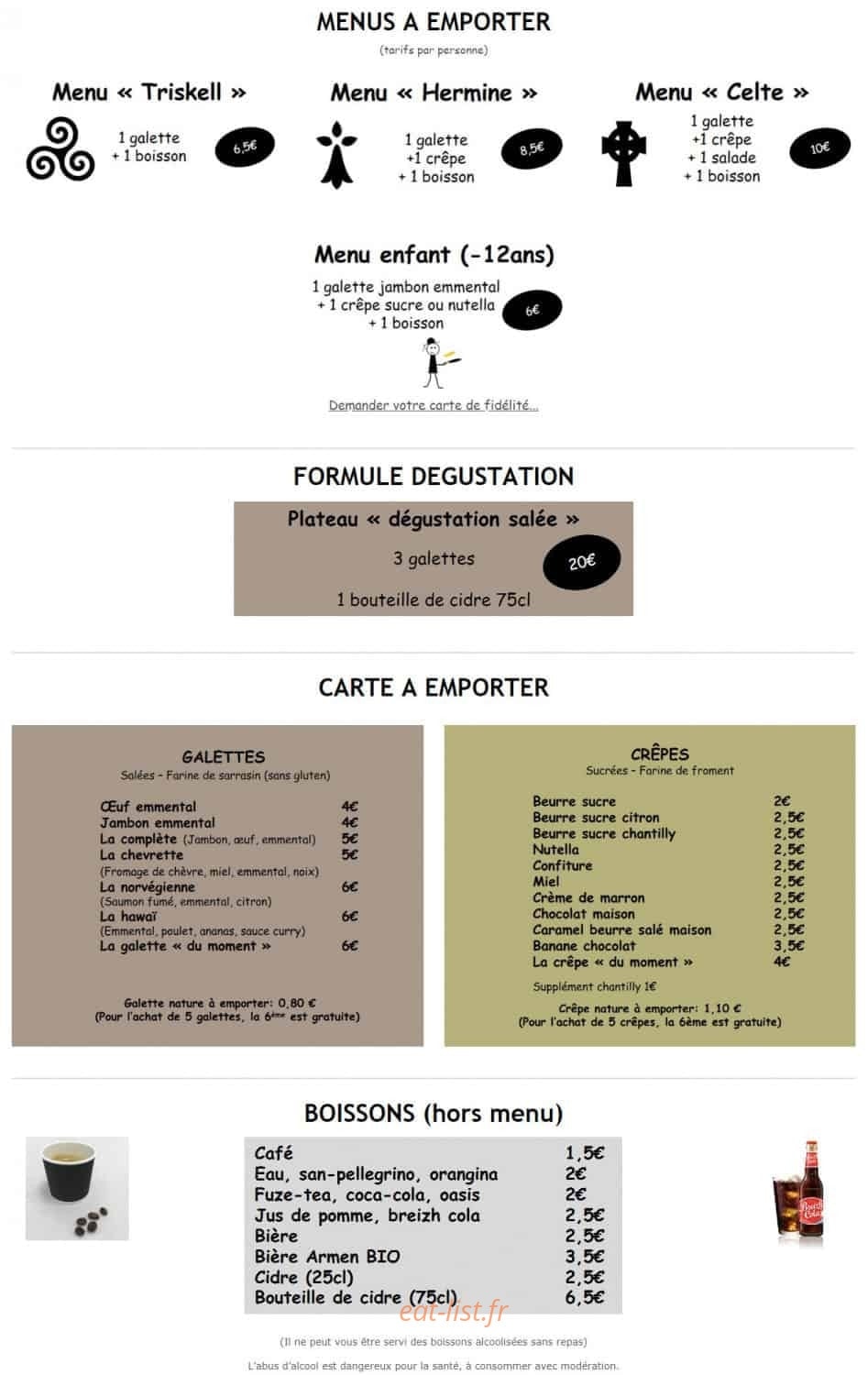Passion Crêpes — carte page 1