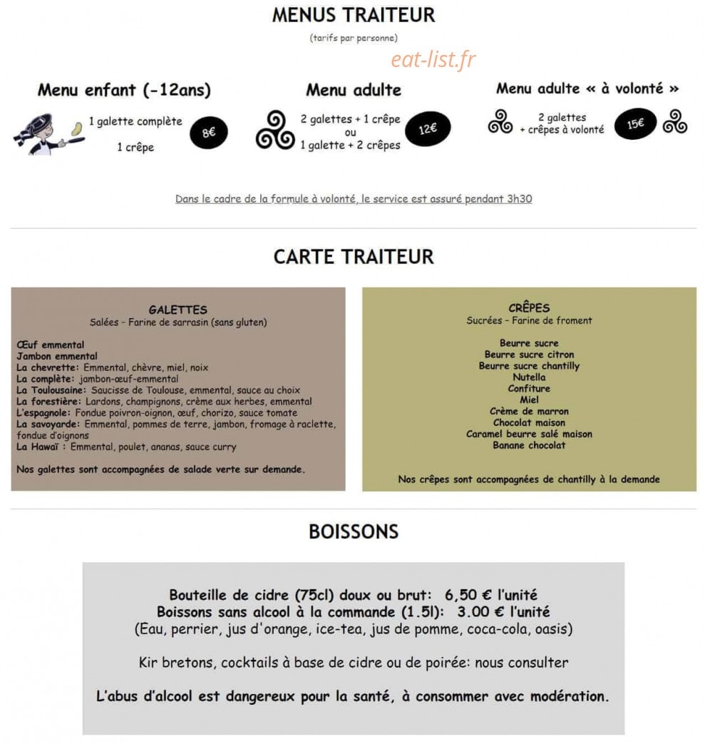 Passion Crêpes — carte page 2