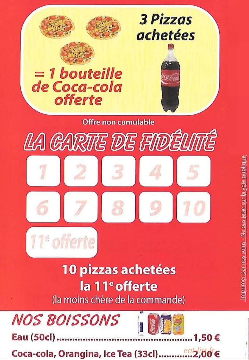 Pat A Pizza — carte page 4