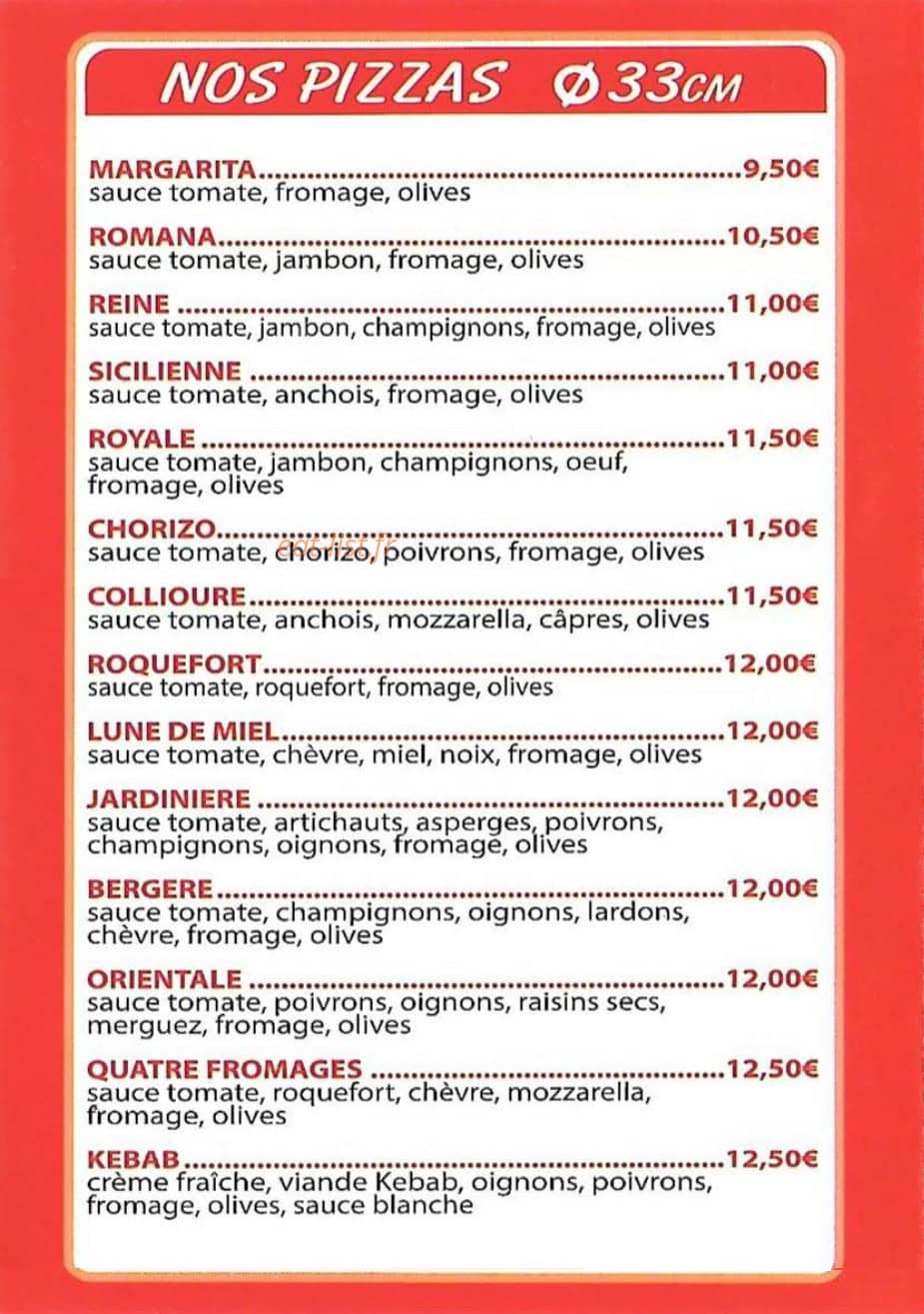 Pat A Pizza — carte page 2