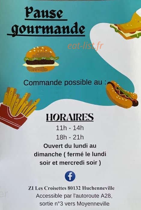 Pause Gourmande chez Ludo — carte page 1
