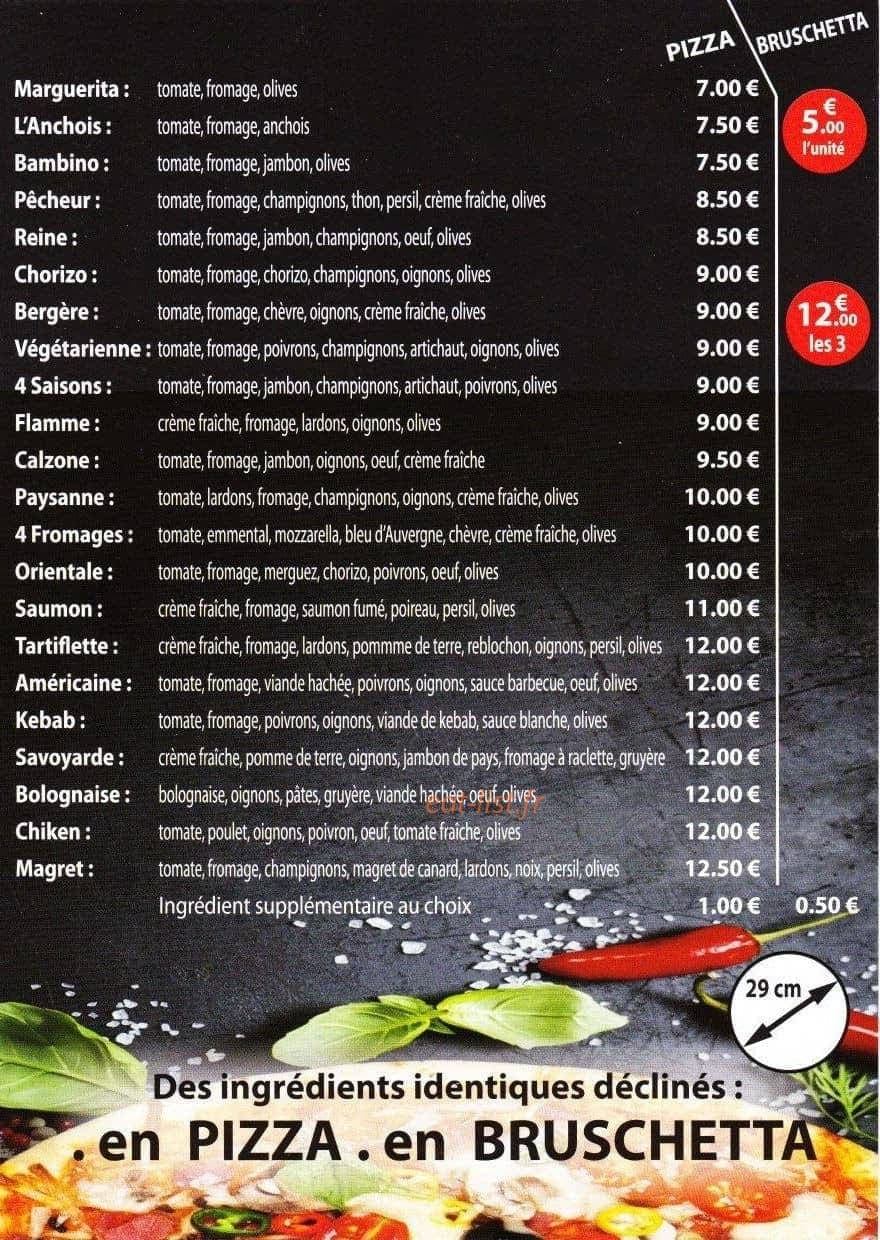 Pause pizza — carte page 2