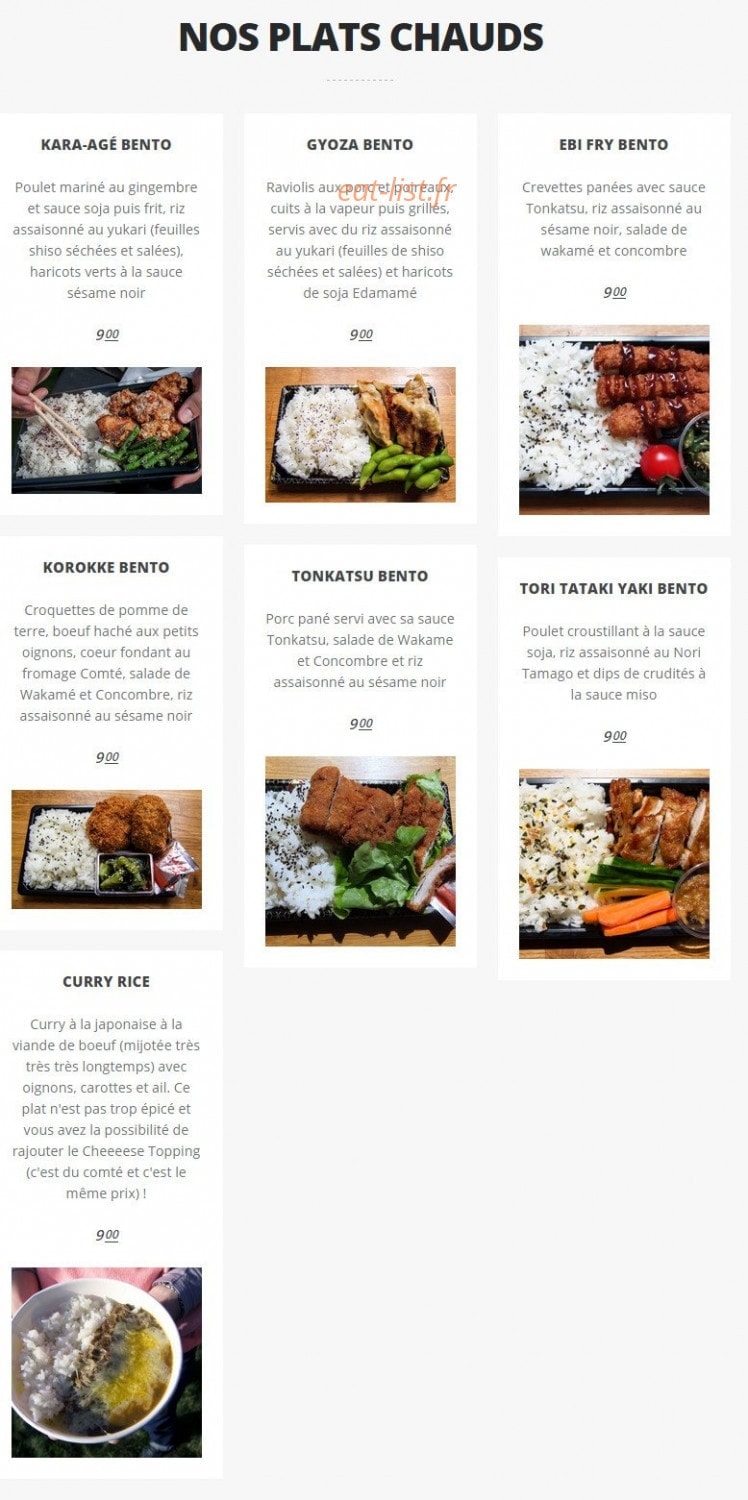 Peko Peko — carte page 2