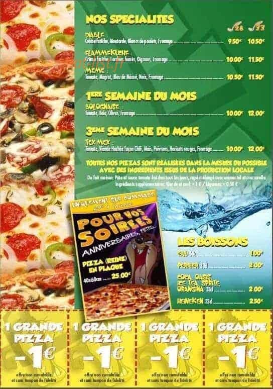 Pepe Pizza — carte page 2
