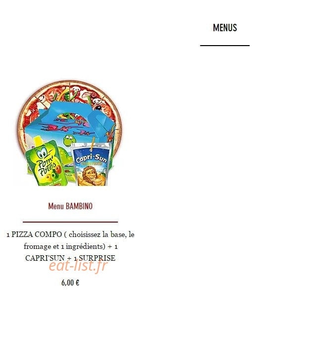 Peppino Pizza — carte page 5