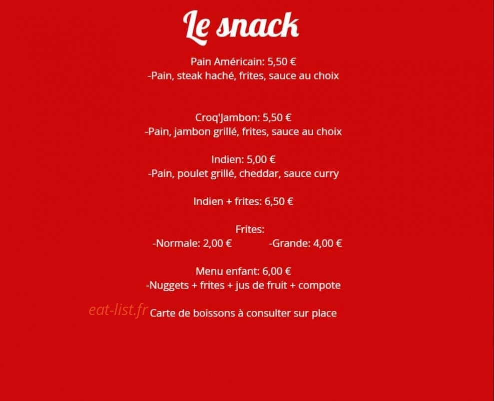 Phil'Pizza — carte page 3
