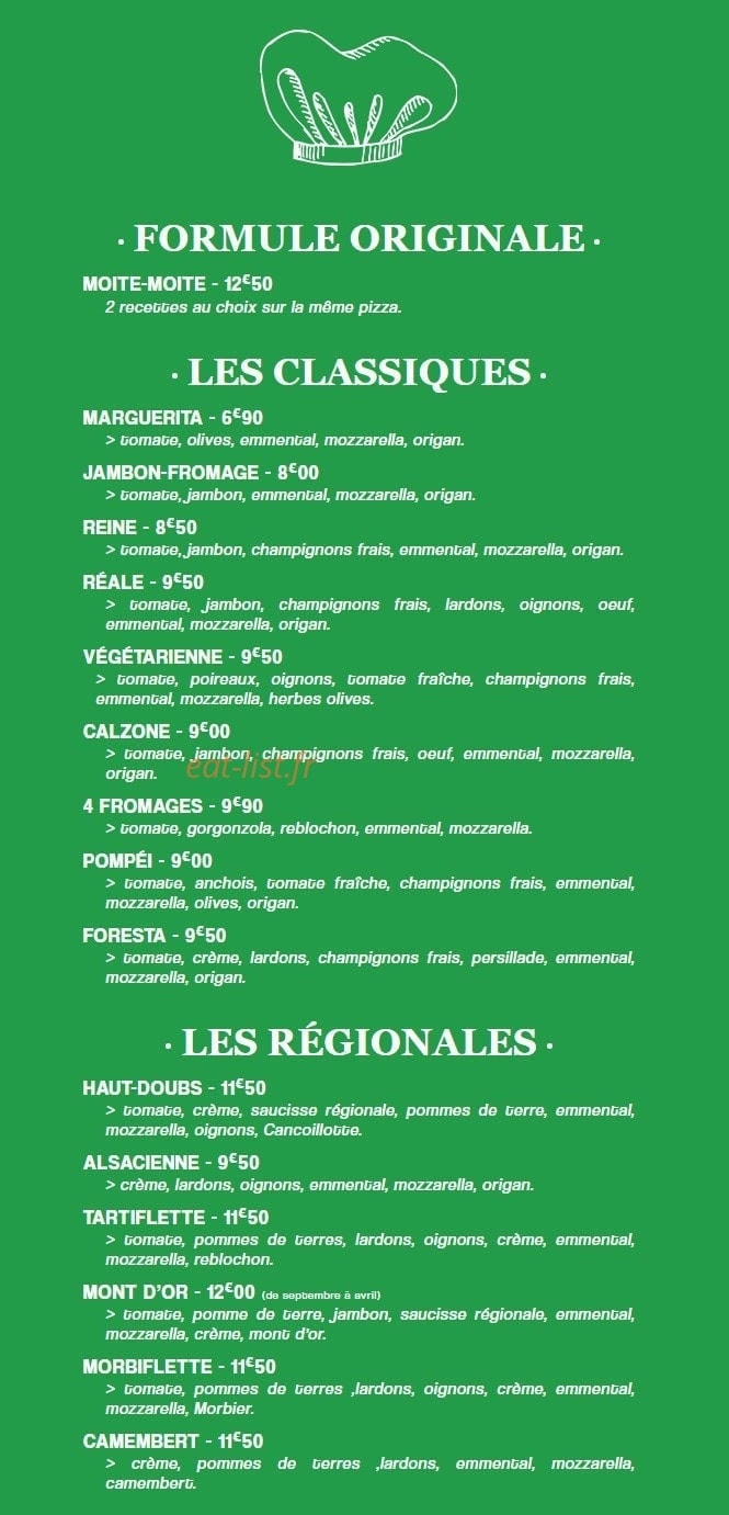 Philippe PIZZA — carte page 1