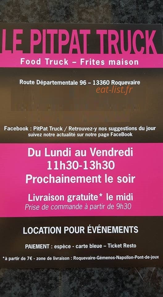 PitPat truck — carte page 1