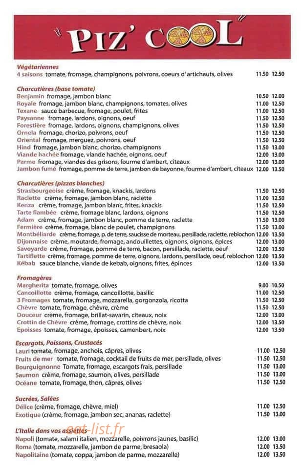 Piz Cool — carte page 1