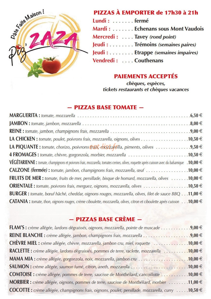 Piz'Zaza — carte page 1