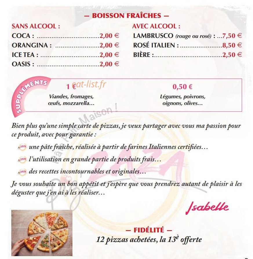Piz'Zaza — carte page 2