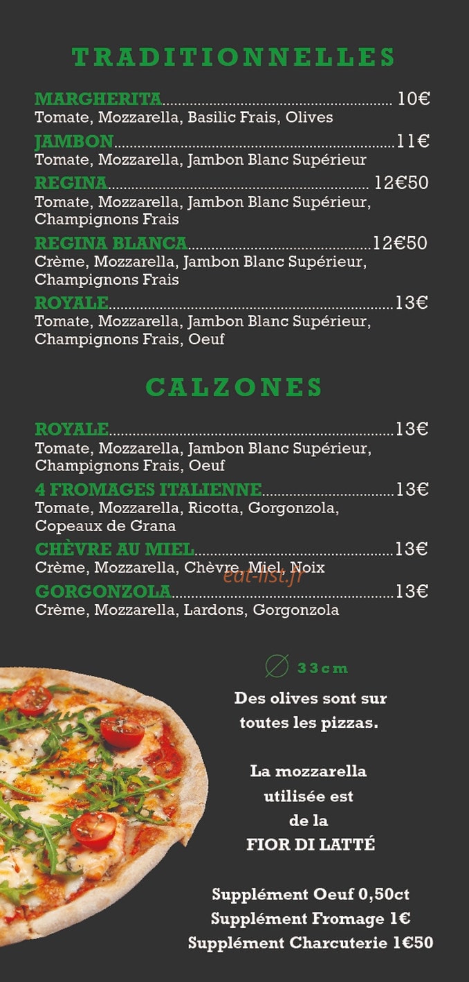 Pizz' A Charly — carte page 2