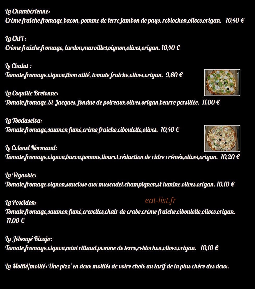 Pizz' à Lolo — carte page 2