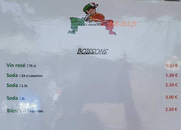 Pizz'a modo mio — carte page 3