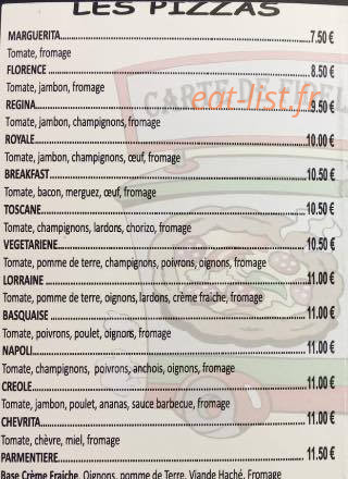 Pizz A Papa — carte page 1