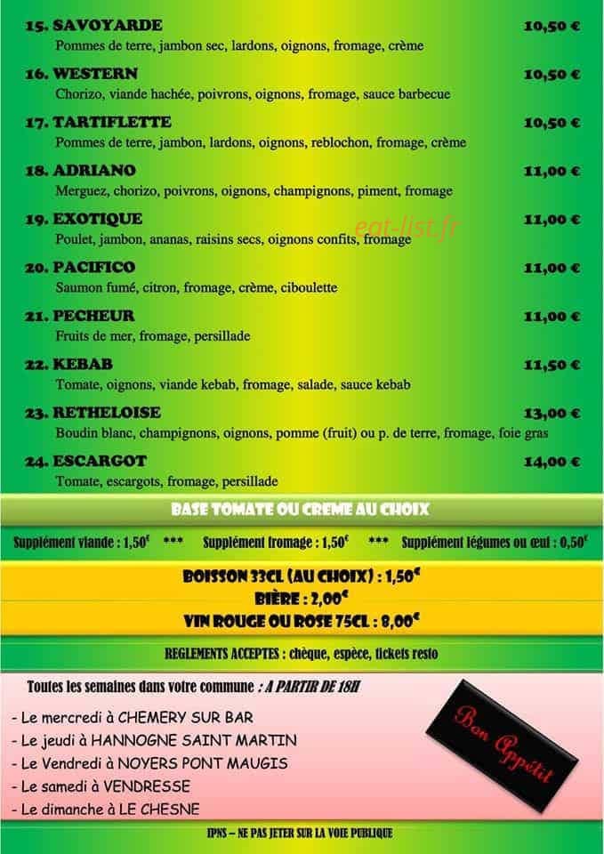 Pizz'a Papy — carte page 2