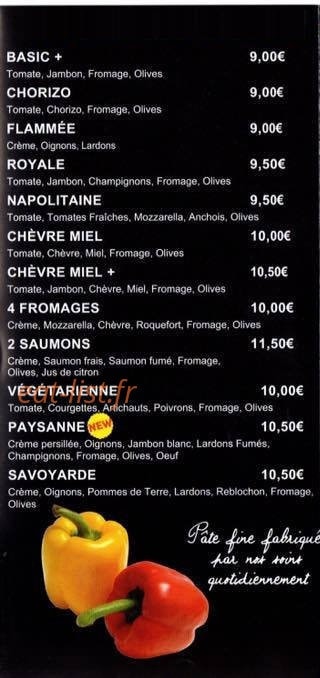 Pizz' à Pibou — carte page 2